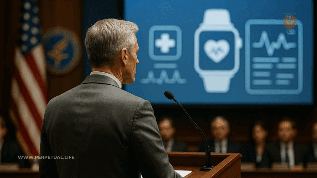 Health policy leader supporting wearable health technology and biostasis readiness