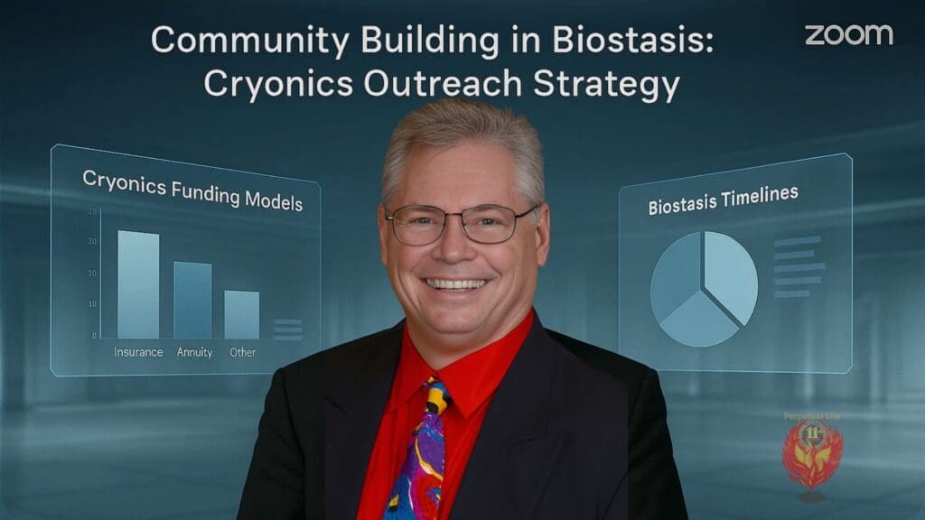 Virtual cryonics outreach strategy and community building in biostasis
