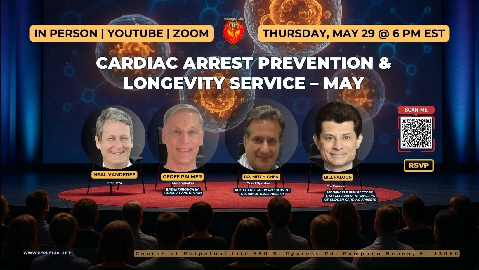 Cardiac Arrest Prevention & Longevity Service Hybrid Event (event header)